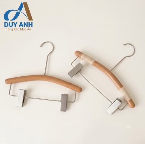 Kẹp Quần Gỗ Xồi  Cao Cấp - Kẹp Cung Xồi