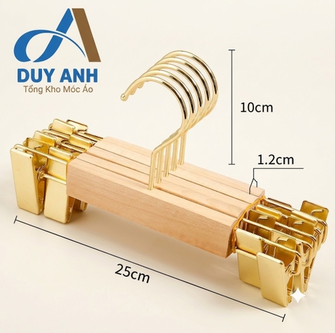 Kẹp Quần Gỗ Trẻ Em - Kẹp Mộc Vàng