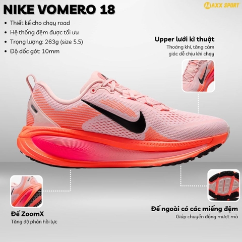 Giày chạy bộ Nike VOMERO 18 Nữ HM6804-600