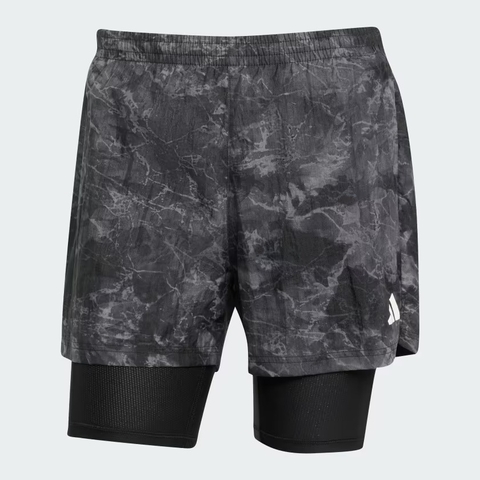 Quần short chạy bộ adidas Own The Run Spray Dye 2 trong 1 Nam - JN9680