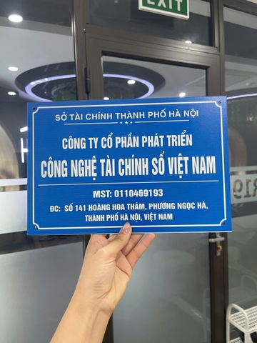 Biển Công Ty Chất Liệu Alu