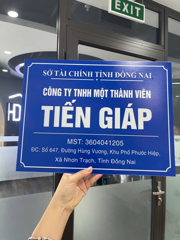 Biển Công Ty Chất Liệu Alu