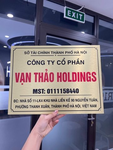 Biển Công Ty Chất Liệu Alu