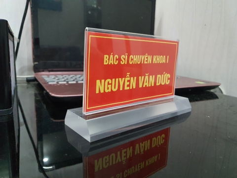 Biển Chức Danh Mica - Đế Mica