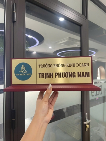 Biển Chức Danh Gỗ Đồng 01 Mặt 11x32cm