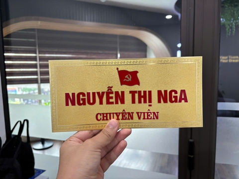 Mặt Biển Chức Danh Đồng 0,2mm