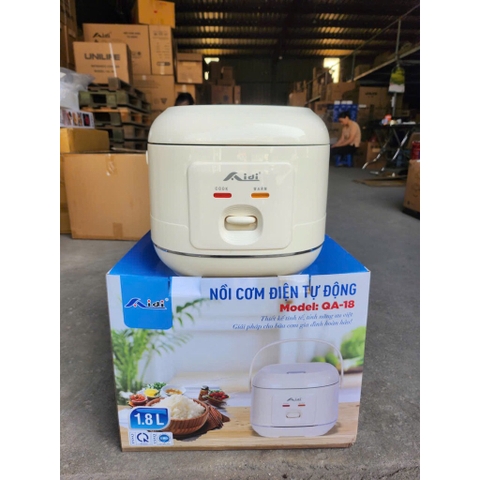 Nồi Cơm Điện Cao Cấp Thân Nhựa Aidi QA-18 (1,8 lít)