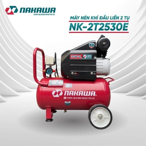 Máy Nén Khí đầu liền 2 tụ NAKAWA NK-2T2530E 2250W 30L