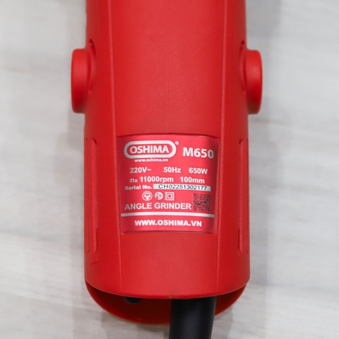 Máy mài góc Oshima M650 650W Đỏ Điện 1 pha