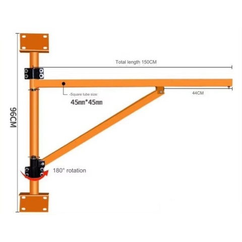 Khung Tời Gắn Tường Xoay 180 Độ