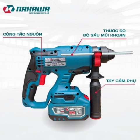 Máy khoan pin bê tông NAKAWA NK-KD0326PRO