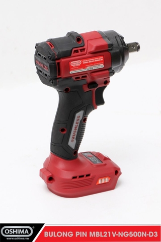 Mở bu lông pin lithium Oshima MBL21V-NG500N-D3 (Thân Máy)