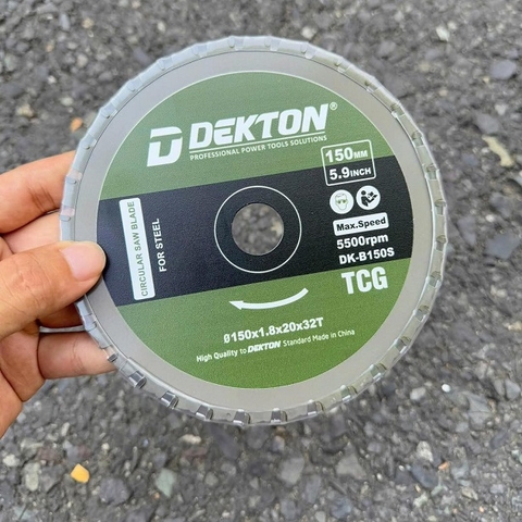 Lưỡi Cắt Hợp Kim Đa Năng Dekton 150MM DK-B150S 32 Răng, Tốc Độ 5500RPM
