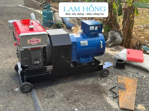 Máy phát điện đầu nổ LAM HỒNG D30 24kW 380V gió đề