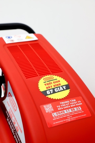 Máy nén khí Oshima 30-2.0 2.0HP Đỏ Điện 1 pha (có dầu, nhanh, dây đồng)