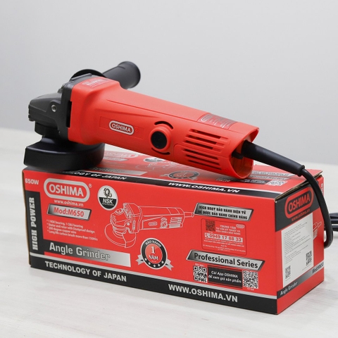 Máy mài góc Oshima M650 650W Đỏ Điện 1 pha