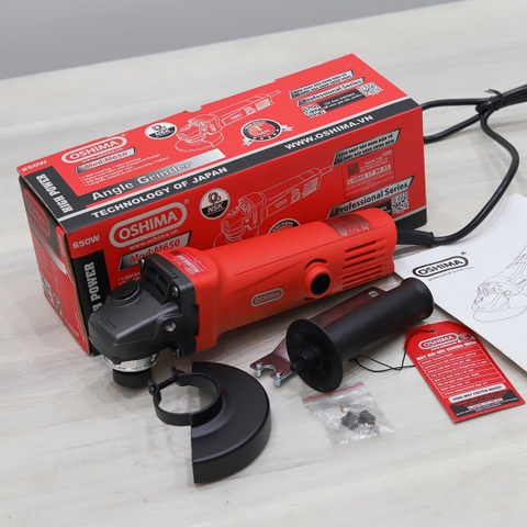 Máy mài góc Oshima M650 650W Đỏ Điện 1 pha