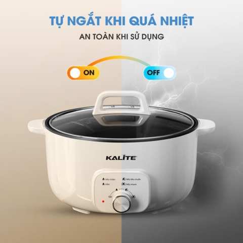 Nồi lẩu đa năng KALITE KL568 Elegant, dung tích 6L, công suất 2000W