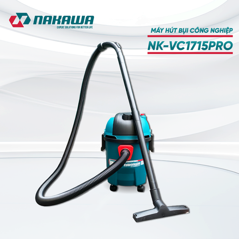 Máy hút bụi công nghiệp NAKAWA NK-VC1715PRO (1.7Kw-15L)