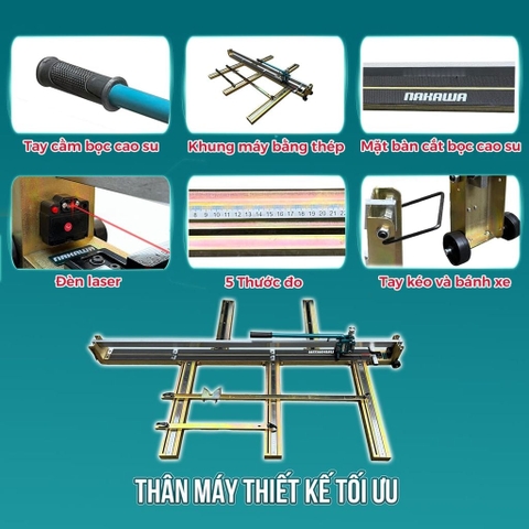 MÁY CẮT GẠCH BÀN ĐẨY TAY NAKAWA NK-TC1800PLUS