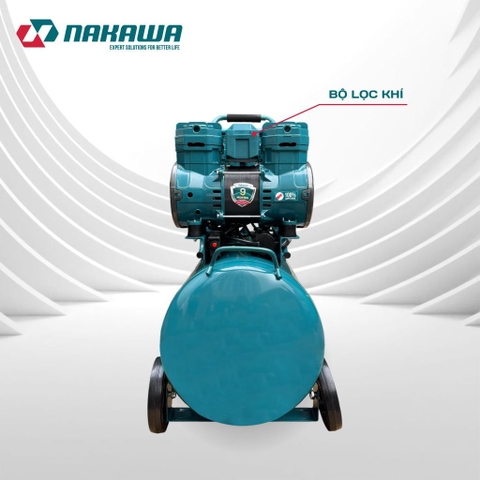 Máy nén khí không dầu, tốc nhanh, siêu êm NAKAWA NK-52H52L - 52 lít