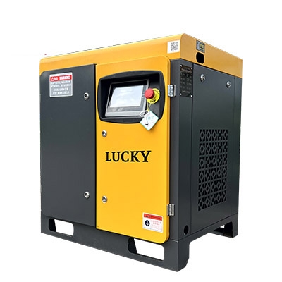 Máy nén khí trục vít cao cấp 10HP (7.5kW) biến tần 8bar 380V Lucky HBBT10A