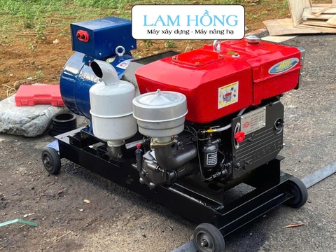 Máy phát điện đầu nổ LAM HỒNG D24 15kW 380V gió đề
