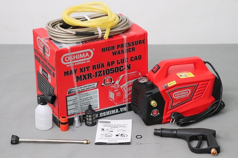 Máy xịt rửa OSHIMA MXR-JZ1050C-N 2.8kW Đỏ Điện 1 pha