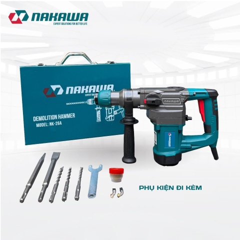 Máy khoan đục 3 chức năng 17mm NAKAWA NK-26A 1400W