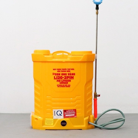 Máy phun thuốc trừ sâu, côn trùng điện CON ONG VÀNG Li20-pin Vàng Pin lithium 12V8Ah