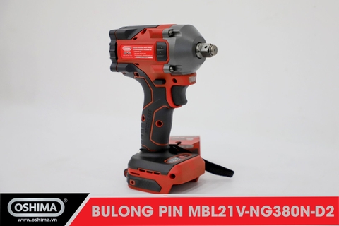 Mở bu lông pin lithium Oshima MBL21V-NG380N-D2 (Thân máy)