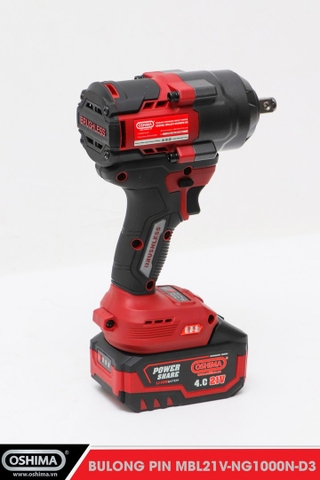 Mở bu lông pin lithium Oshima MBL21V-NG1000N-D3 (Thân Máy)