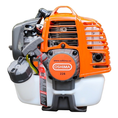 Máy cắt cỏ Oshima 226 850W Cam-xám 2 thì (rời, chết)