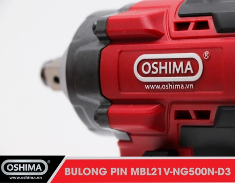 Mở bu lông pin lithium Oshima MBL21V-NG500N-D3 (Thân Máy)