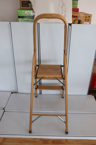 Thang nhôm xếp Oshima TG3 Màu gỗ (ghế -3 bậc)