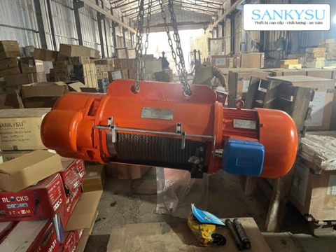 Pa lăng cáp điện SANKYSU CD1-2T 2 tấn 380V
