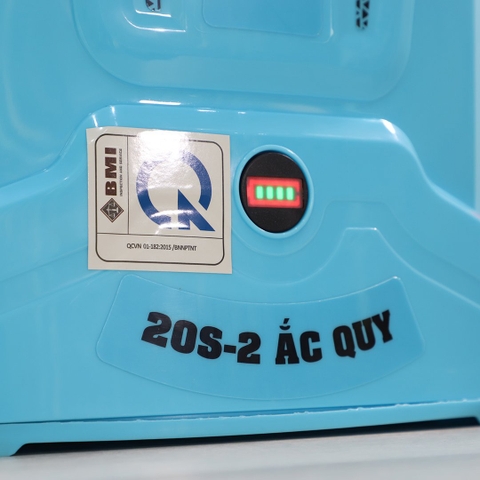 Máy phun thuốc trừ sâu, côn trùng điện HANKOOK 20S-2 ắc quy Xanh Bình ắc quy 12V8Ah