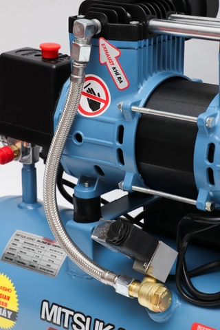Máy nén khí Mitsukaisho 12-1.5 1.5HP Xanh dương Điện 1 pha (Không dầu,nhanh,dây đồng)