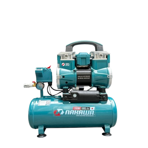 Máy nén khí không dầu, tốc nhanh, siêu êm Nakawa NK-BH1810PRO - 10 lít 1350W