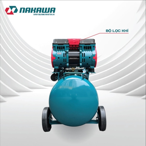 Máy nén khí không dầu, tốc nhanh, siêu êm NAKAWA NK-56H52L - 52 lít