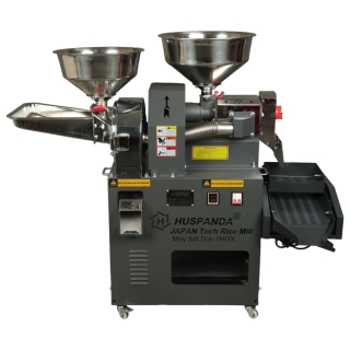 Khung, cối xát nghiền gạo Huspanda HNF680AI (Không Motor - Không sàng lọc sạn) (New Model - INOX304)