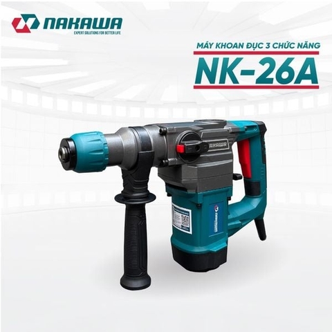 Máy khoan đục 3 chức năng 17mm NAKAWA NK-26A 1400W