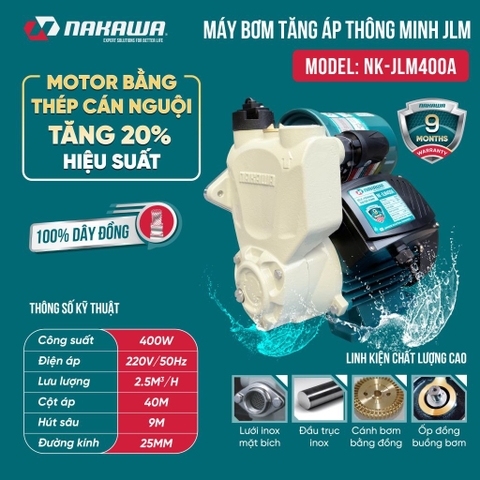Máy bơm tăng áp thông minh Nakawa NK-JLM400A