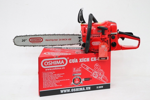 Cưa xích Oshima CX-5800 2.5kW Đỏ-đen