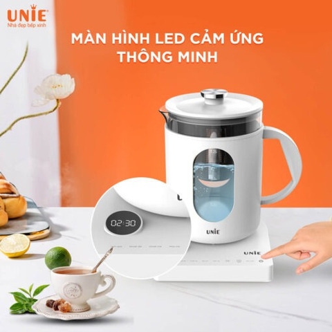 Ấm siêu tốc cao cấp 6 chức năng UNIE UEK1782W – Hẹn giờ, tùy chỉnh nhiệt độ nước