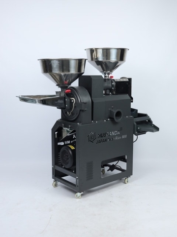Khung, cối xát nghiền gạo Huspanda HGI750S (Pulley đảo chiều - Không motor -  Không Sàng lọc sạn rung )