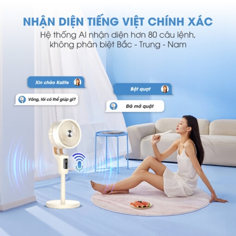 Quạt thông minh điều khiển giọng nói Kalite TalkFan KSA326