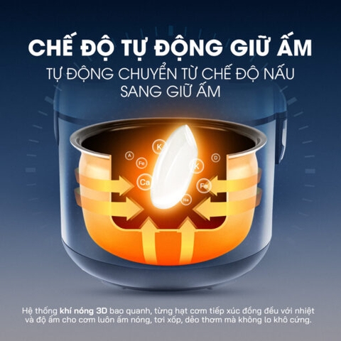 Nồi cơm điện KALITE KRC6012 chống dính Ceramic cao cấp