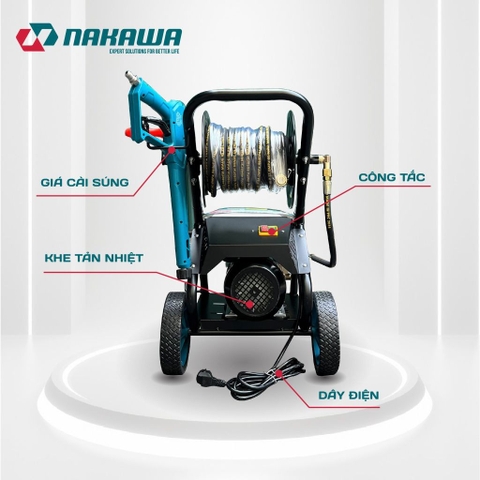 Máy phun áp lực cao công nghiệp Nakawa TX-28 (2.8KW-220V)