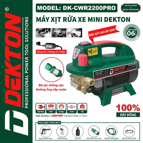 Máy rửa xe Dekton DK-CWR2200PRO 790W